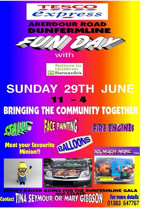 Its a fab day out for the kids bouncy castles, tea cups, fire engine etc, prizes to be won @burnsalun <a href="/ericevans2109/">Eric Evans</a>