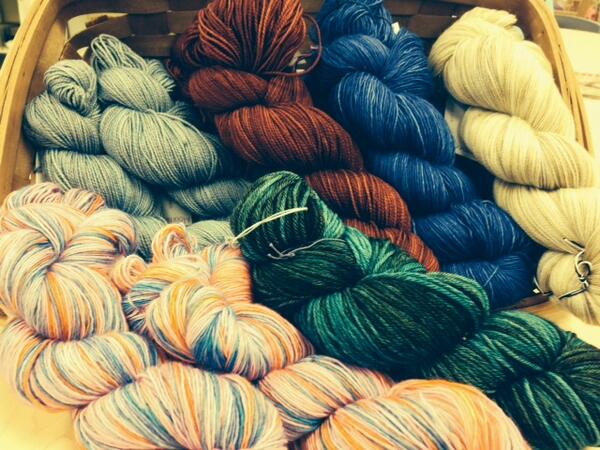 AlwaysInStitch's tweet photo. Oh my gosh! Madelinetosh is here. Incredible.yarn. Spectacular colors. http://t.co/zpRm0AqLLh