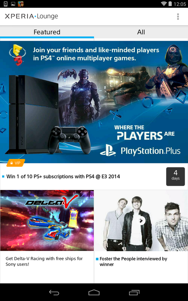 spchopr's tweet photo. @sonyxperia are currently featuring the free version of #deltavracing in their #xperialounge app :D http://t.co/ofjrn4ZSYU