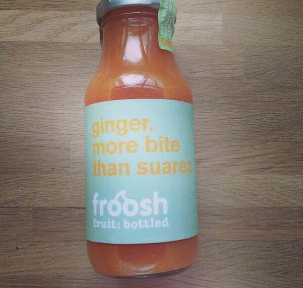 FrooshSmoothies's tweet image. like suarez, our #froosh orange, carrot &amp;amp; ginger bites back.