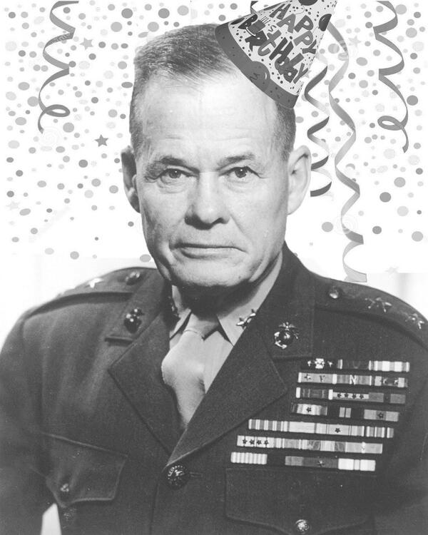 Today in 1898, a legend was born. Happy birthday, Chesty, wherever you are ...