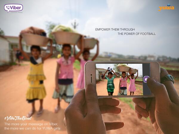 Viber_India's tweet image. Fans of #GERvsUSA #PORvsGHA, empower the girls at @YuwaFootball through the power of football and help #VibeTheGoal!