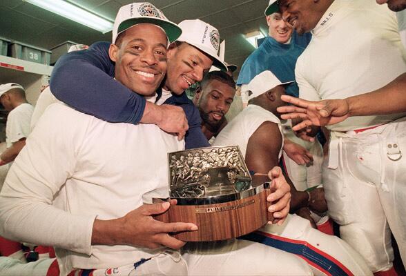 BuffaloBills's tweet photo. 1990s #Bills &amp; @BuffaloSabres: "Golden Age" in #Buffalo sports? Insight from @JohnMurphyShow: http://t.co/Vag5DGLMXy http://t.co/2hnH7T4fhy