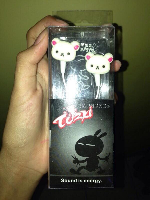 Variable_shop's tweet image. Barter/sell earphone rillakuma. via atm 30k. Via pulsa 60k. New ya