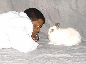 Dynamikemagic's tweet image. My rabbit and I.