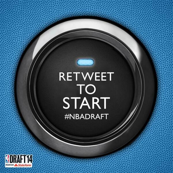 NBADraft's tweet photo. Let's get this started! #NBADraft on ESPN now! http://t.co/1keBXZuuTC