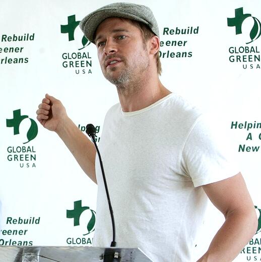 globalgreen's tweet photo. #tbt 2006 #BradPitt helps us kick off the #HolyCrossProject in New Orleans post-Katrina. http://t.co/5B1231fOAY http://t.co/ytcf3JKgO7