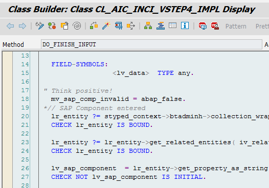 l_salva's tweet image. #solman abap code -> SAP component invalid ? Never will happend... #positive #abapcode great xD