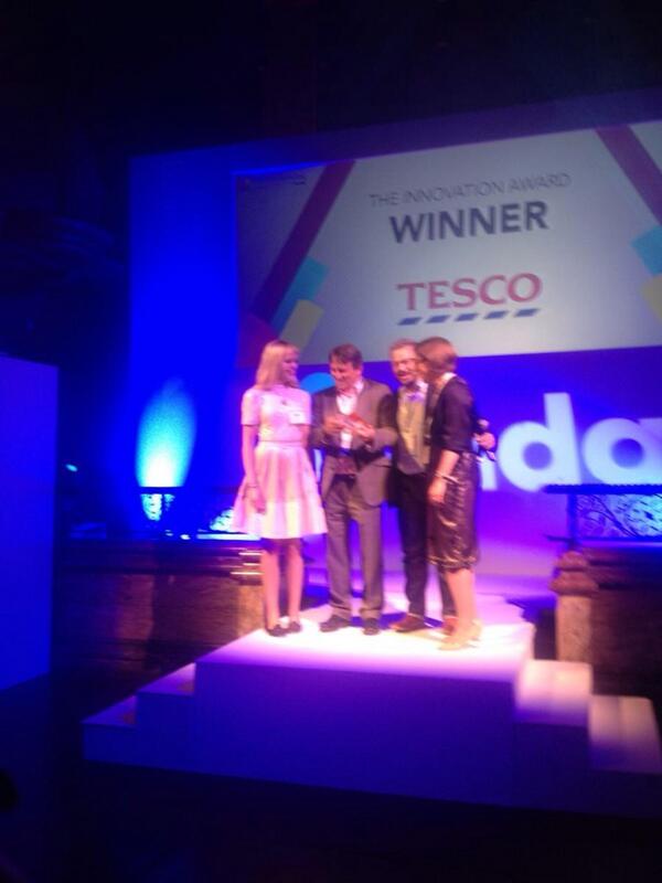 VendaUK's tweet photo. Congratulations to Tesco on winning the Innovation award at the Internet Retailing Awards!! #theawards http://t.co/YeLsWI6V9j