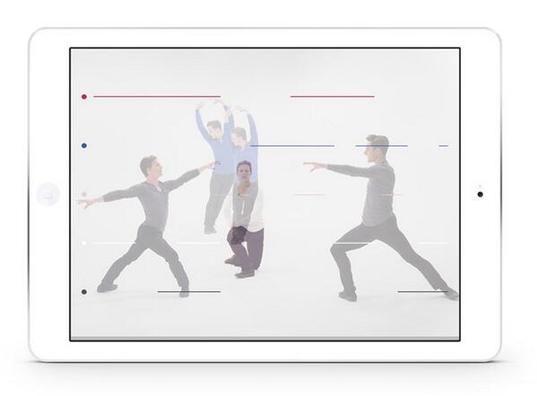 pentagram's tweet photo. Choreograph your own ballet with Passe-Partout, new @2wiceMedia app designed by @AbbottMiller http://t.co/5iUGeMMIcc http://t.co/fb4lG46BeQ