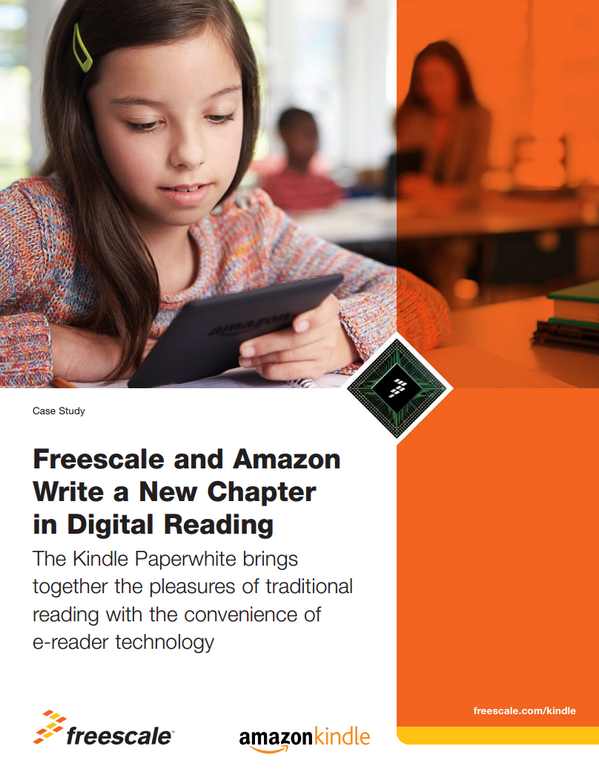Arm's tweet photo. CASE STUDY: @Freescale + @Amazon New Chapter in Digital Reading, via #iMX 6SoloLite: http://t.co/NmKPKSscrE #CortexA9 http://t.co/LScaLcA234