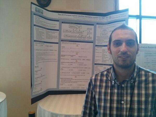 Prompsit's tweet image. Poster: The UA-Prompsit hybrid machine translation system for the #WMT2014 #acl14nlp #UA