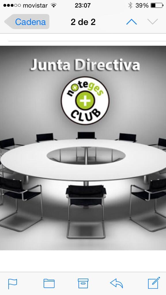JSF_Grupo's tweet image. Día 20/50 #50Happydays #Ilusionado por la próxima asistencia a la 1ª reunión de la Junta Directiva del Club #Noteges