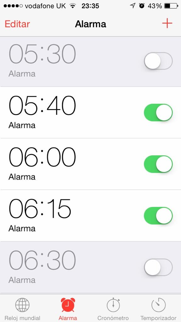 alvarohernan46's tweet photo. Ya esta!! Otra vez a la rutina del curro!! Alarma on!! O me pongo 3 o no amanezco!! http://t.co/2sSNFei8YX