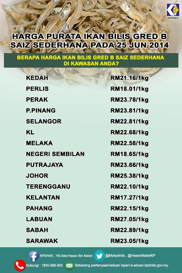 Harga Ikan Bilis Di Pasaran