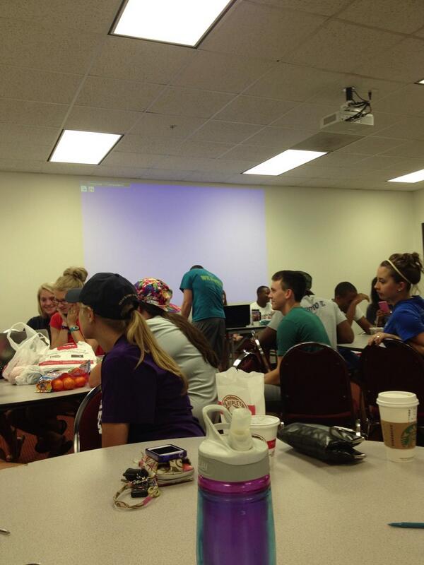 risetxstate's tweet photo. #tbt to #rise13 staff during our day-before-camp-starts planning. Camp is in 43 days!!! #rise14 #cometorise #txst18 http://t.co/n9l8apbE6E