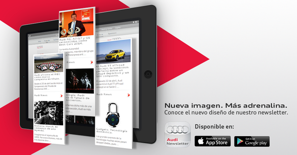 Lleva la adrenalina de Audi a donde quieras: visita nuestro newsletter y vive el #EstiloAudi.bit.ly/1wCNjdX