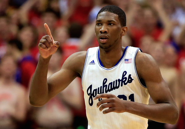 BleacherReport's tweet photo. With the third pick in the 2014 NBA Draft, the Philadelphia 76ers select Joel Embiid! http://t.co/K1kTWuq1J9