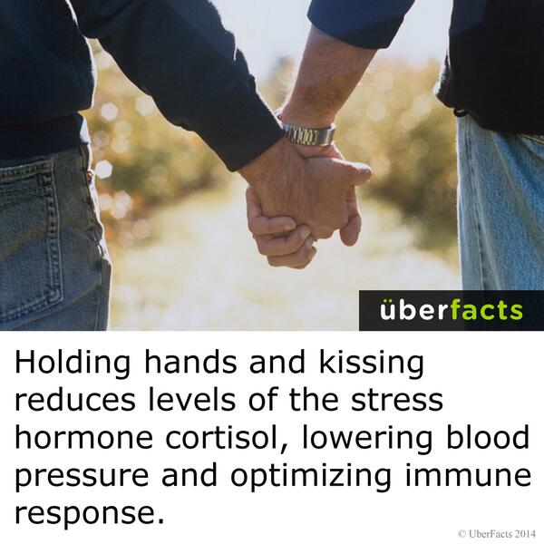 UberFacts's tweet image. Holding hands...