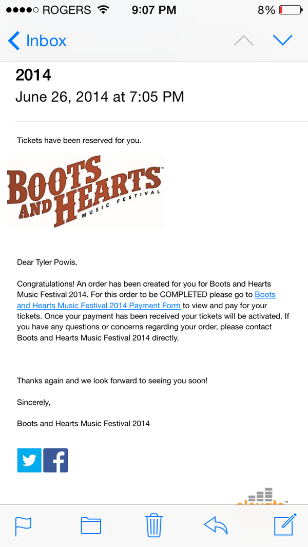 tylerpowis's tweet photo. Pretty pumped I got a site! Thanks #bootsandhearts http://t.co/VYYy0YVlXN