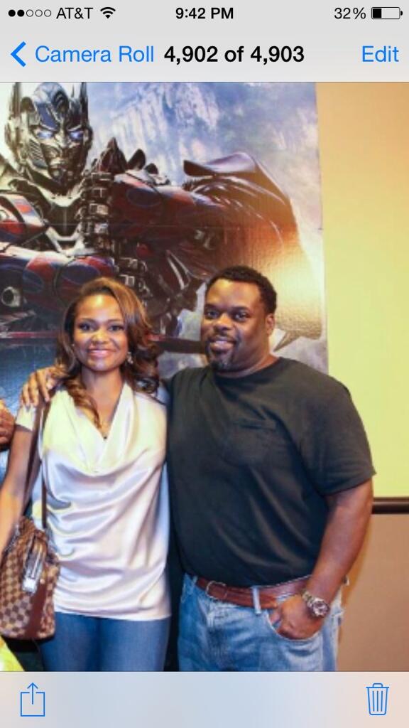 Dr_Heavenly's tweet photo. #transformersAtl @transformers With my best friend! #teamdaddy #married2med #drheavenly http://t.co/sf9T6QMcsP