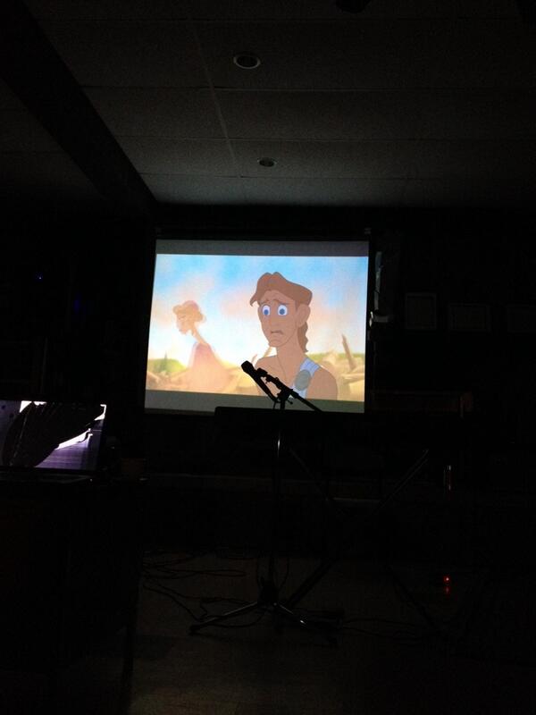 How do you end an amazing night of worship? By watching Hercules of course!