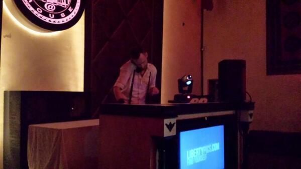 LibertyGroup's tweet photo. The after party is getting underway at Courthouse with DJ Hansom ! #PrideWeddingTO http://t.co/l7AWyj239x