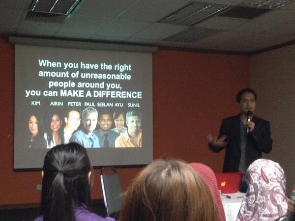 TalentCorpMsia's tweet image. "When you have right amount of unreasonable ppl around you, you can make a difference." @AhmadIzhamOmar   #CEOquotes