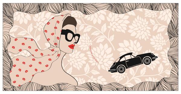 Savvy marketing <a href="/Leonard_St/">amanda mccarthy</a> designer Amanda McCarthy has created a stylish scarf for #Porsche <a href="/porsche_woman/">woman with drive</a>