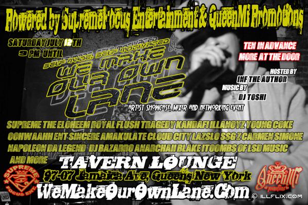 StonDLyfe's tweet photo. "@Supremesfocused @CarmenSimone @RealRoyalFlush @Self_Made_NYC 
We Make Our Own Lane 4th Edition...We got next!!! http://t.co/SOd5S22ghY"
