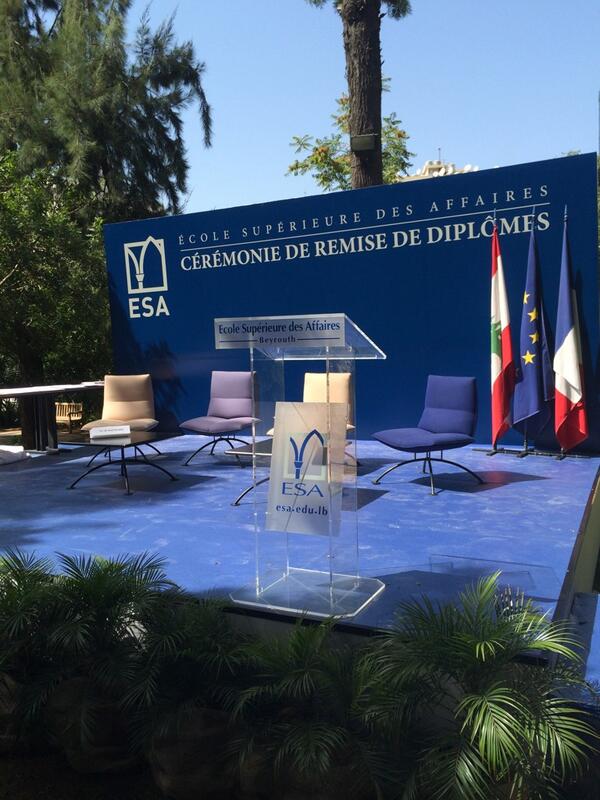 Preparing for the <a href="/ESABeirut/">ESA Business School</a> graduation ceremony of the #MEM #MBA #EMBA. Congratulations to all the #ESAAlumni to be!