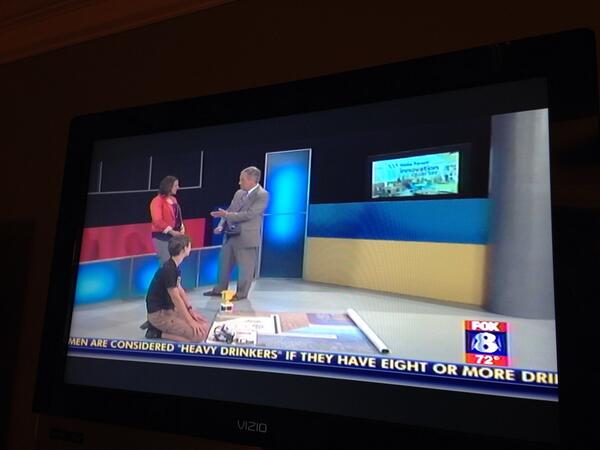 SilmserWsf's tweet photo. Wiley's very own Jack Beilman on Fox 8.  Robot Races@WileyMS http://t.co/y8LuFv4eyc