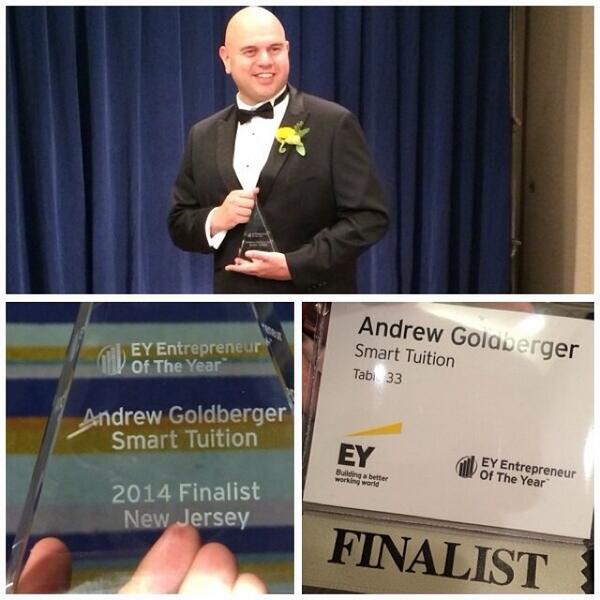 MannyOnTour's tweet image. Congrats #AndrewGoldberger 4 being the finalist of this years #EntreperneurOfTheYear 2014 #SmartTuition @EY_EOY