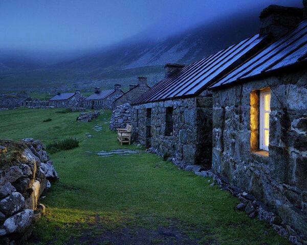 'The Village' @ Island of Hirta, St Kilda archipelago, Scotland by J.Richardson