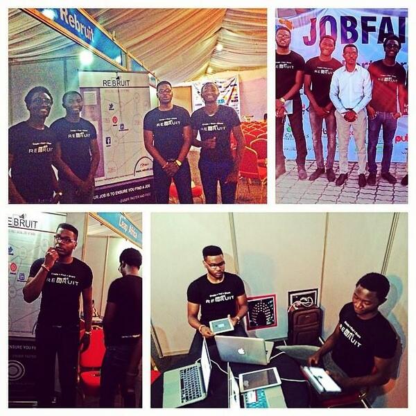 Rebruit's tweet photo. @Rebruit at #JobFairNG yesterday, event was a great success. Thanks to the amazing support from the team http://t.co/BS5YDKFYdt