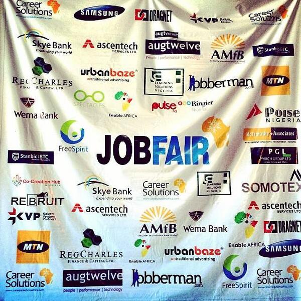 Rebruit's tweet photo. @Rebruit at #JobFairNG yesterday, event was a great success. Thanks to the amazing support from the team http://t.co/BS5YDKFYdt