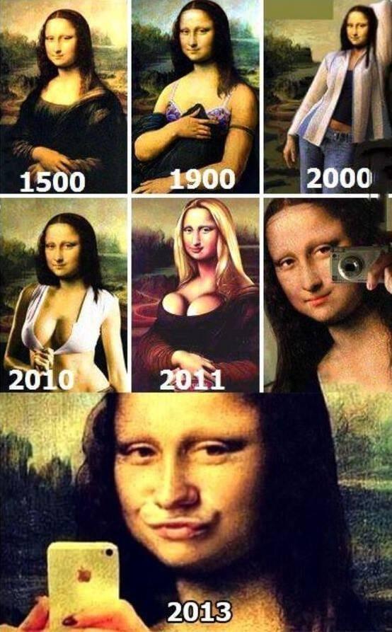 la mona lisa, muy MONA cada vez pasan los años...
