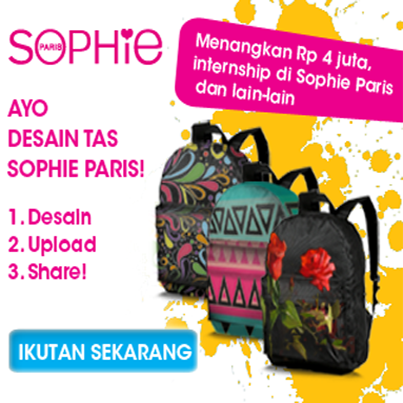 Sophie_Paris's tweet photo. Mau hadiah uang tunai dan magang di Sophie Paris? Makanya ikutan kompetisi #DesainTasku yuk di http://t.co/ITcsx1d8Ww http://t.co/cmXZ6qRjAH