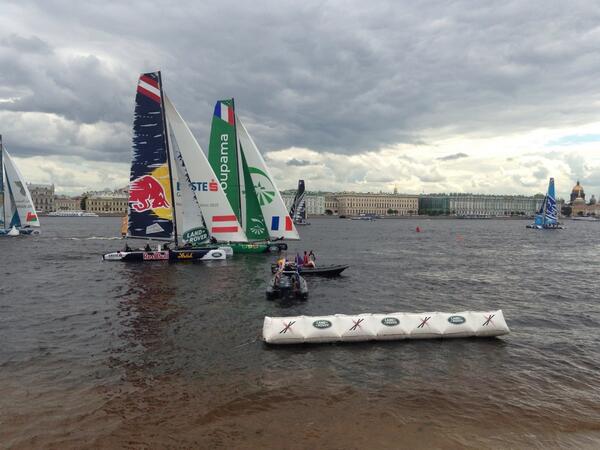 Groupama 7 eme de la manche 5 remportée par JP Morgan #exss