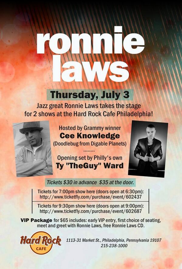 Philly I will be performing there July 3rd and the shows are almost sold out....be there!!!  ticketfly.com