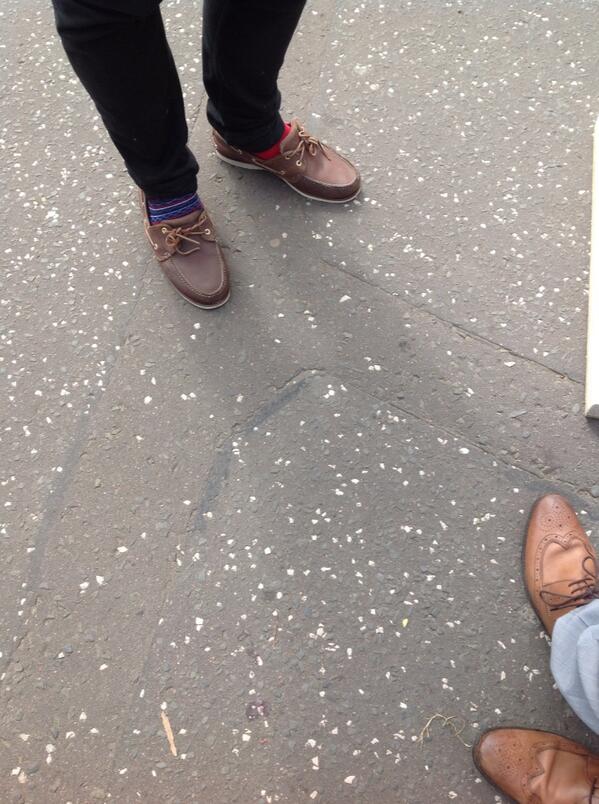 courierroadshow's tweet photo. Nice socks! We are an observant bunch. #courierindyroadshow http://t.co/bEvbvKm2U0