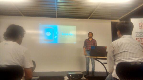 YourStoryCo's tweet photo. Knock app. "@kirtipunia: .@Dexetra launching their new app at @YourStoryCo #launchfriday cc @nyn" http://t.co/dpSY6h8guN