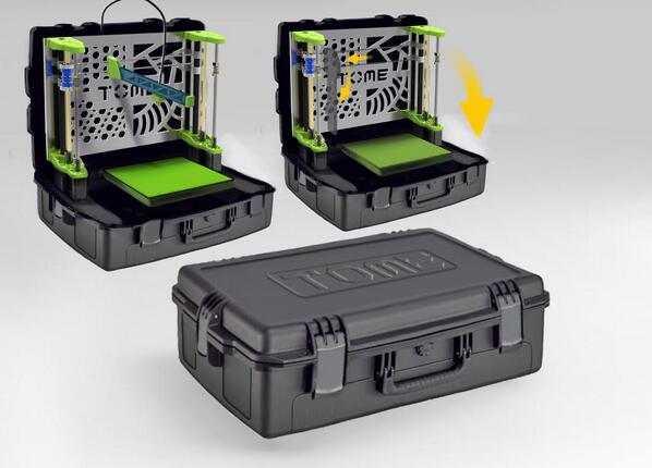3DPrintGirl's tweet photo. The TOME, First Ever Portable, Self-contained 3D Printer – Coming soon for less than $1500 http://t.co/LTtROCFnsL http://t.co/2FQQJzdfhH