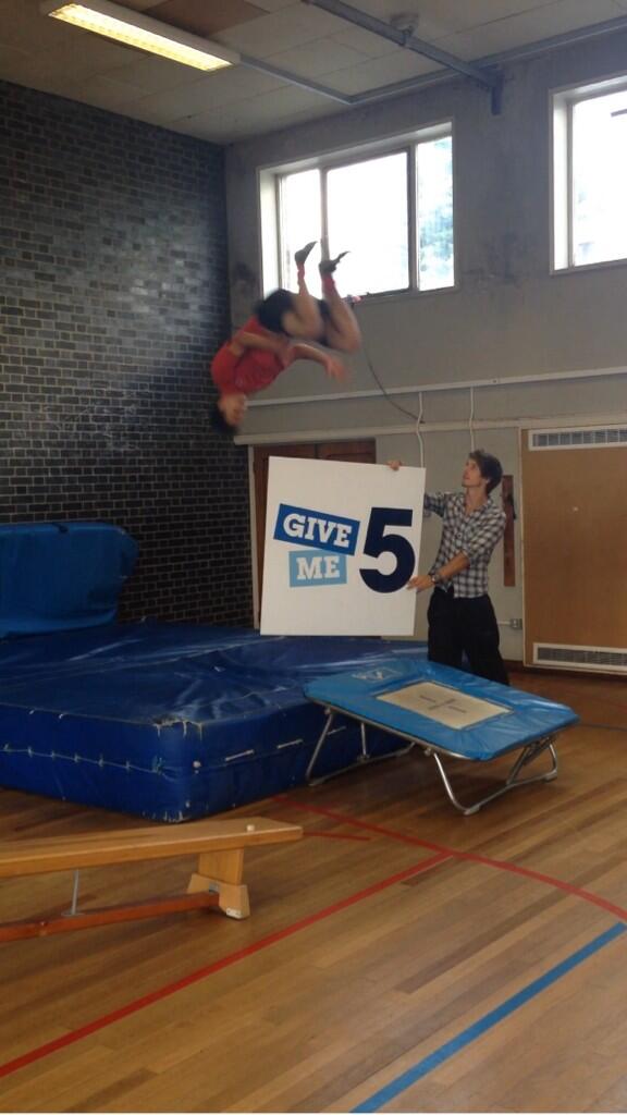 Today #Parkour #Coach #Mike came &amp; helped students #GiveMe5 <a href="/YouthSportTrust/">Youth Sport Trust</a> here's a few shots! #airtime