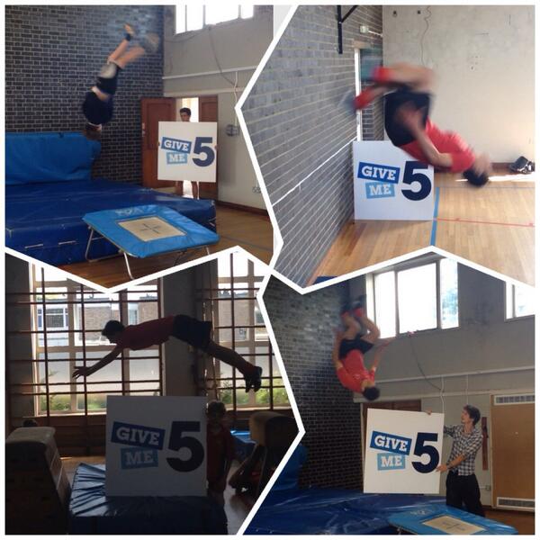 This is a #winner #Parkour #Coach #Mike came &amp; helped #GiveMe5 <a href="/YouthSportTrust/">Youth Sport Trust</a> here's a few shots! #airtime