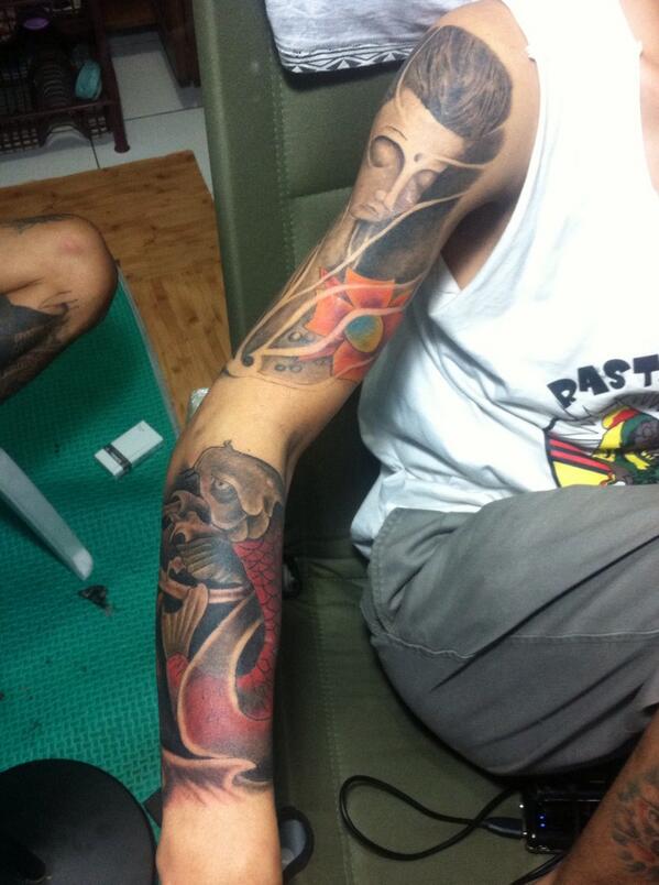 Big project...koi and budha