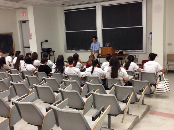 One of the founding members of YLA, Keith Wong, talks to the students about science in the community! #sdyla2014