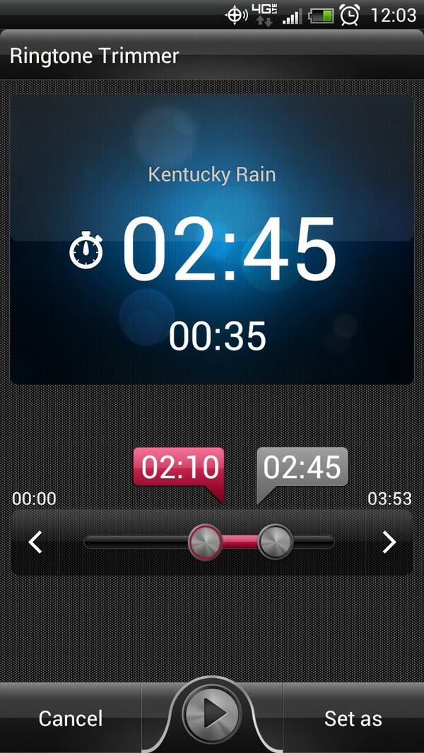 @Jontaul #KentuckyRain is now my ringtone :)