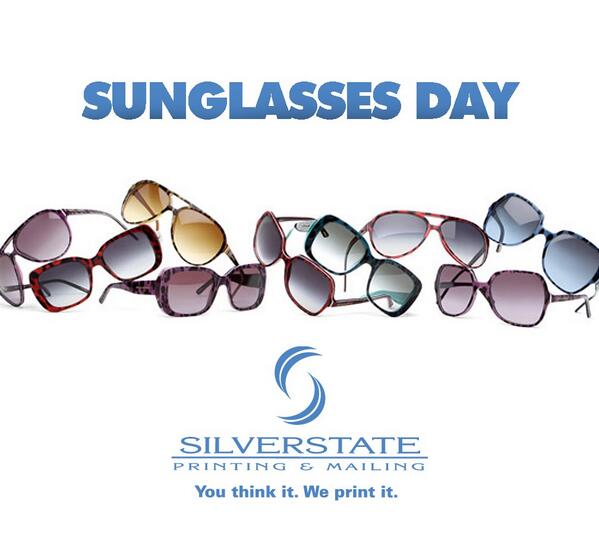 SilverStatePM's tweet image. Happy National Sunglasses Day!