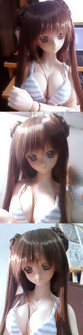 【ドール写真注意】新しいウイッグが到着～かわいい♪ #うちのこかわいい 